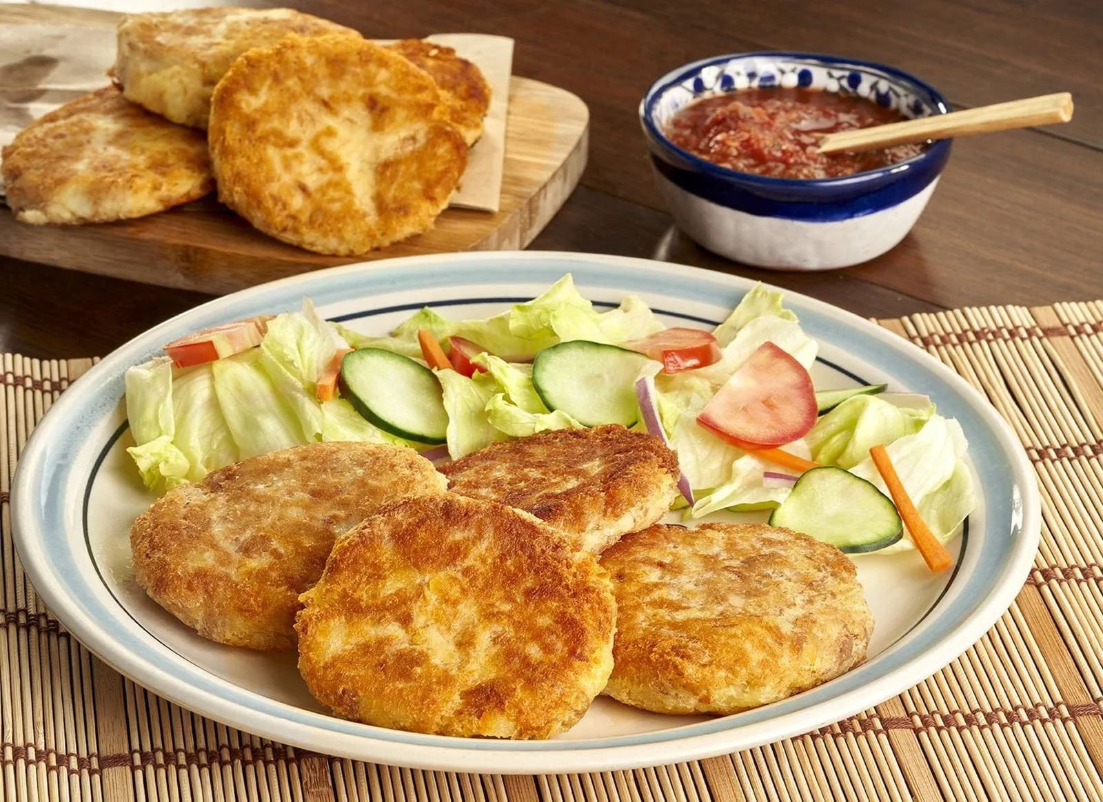 recipe image Tortitas de papa con atún